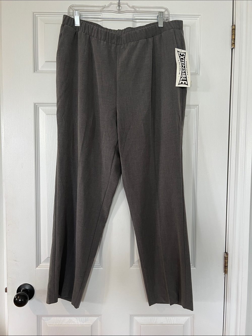 TanJay Women's Stretch Pull-On Trousers - Charcoal